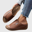 FJØRNA women's orthopedic sandals with arch support, summer open-toe sandals featuring cushioned insoles and adjustable straps.
