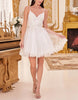 Mint green tulle cocktail dress for women by FJØRNA, featuring a flowing tulle design and elegant fit.
