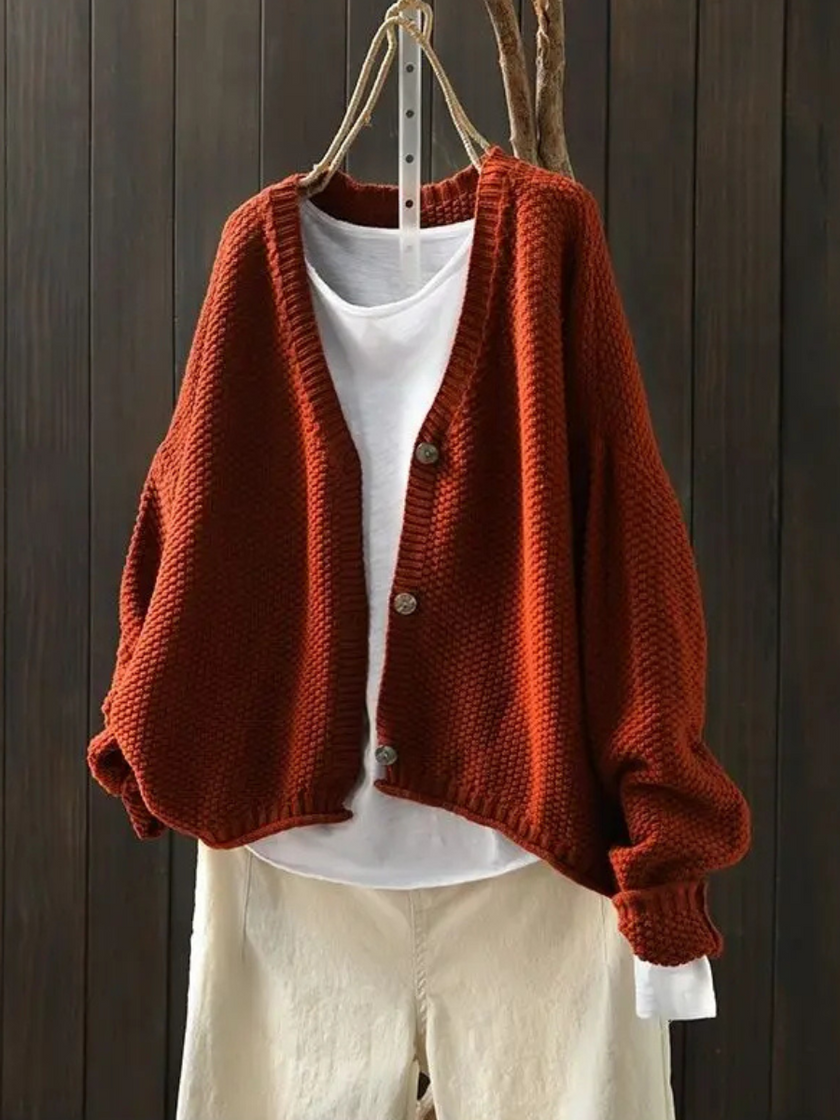 Coralie | Women's Versatile Knit V-Neck Cardigan Sweater
