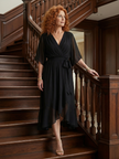 FJØRNA women's summer midi dress, lightweight and flowy, perfect for warm weather, with a casual and elegant style.