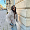 Faux Fur Coat Women Lined Winter