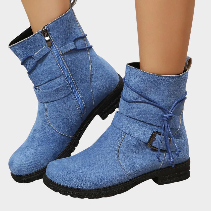 Delaney | Women's Low Heel Ankle Boots with Comfortable Casual Everyday Walking