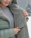 Danique | Women's Longline Hooded Fleece-Lined Winter Puffer Coat