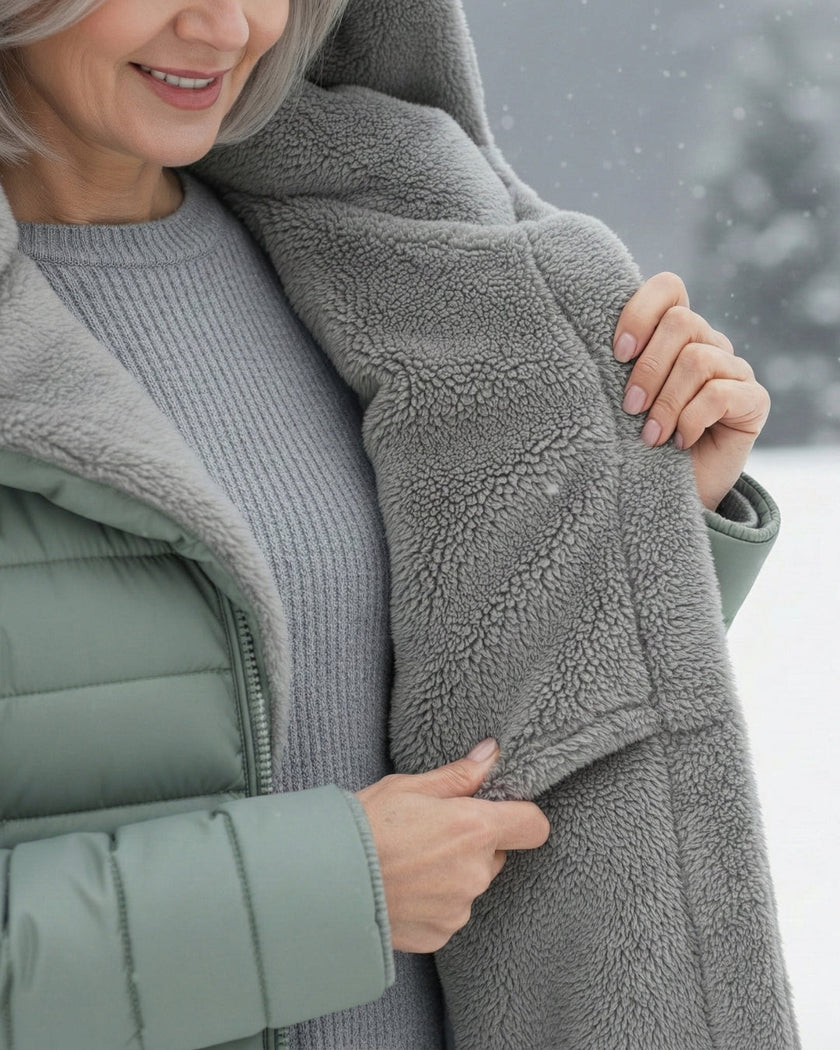 Danique | Women's Longline Hooded Fleece-Lined Winter Puffer Coat