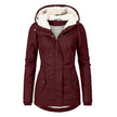 Elin | Women's Wool Hooded Buckle Fleece Jacket with Pockets