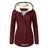 Elin | Women's Wool Hooded Buckle Fleece Jacket with Pockets