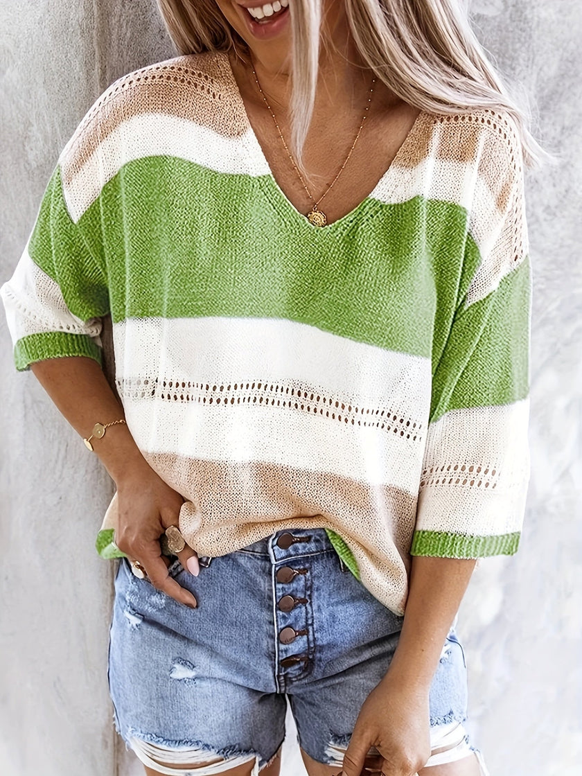 Fine Knit Sweater Women Regular Fit Soft Long Sleeve