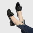 FJØRNA women's orthopedic loafers with heel and cushioned insole, stylish supportive shoes for comfortable walking.