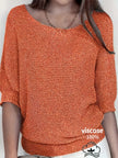 Knit Sweater Open Knit Relaxed Fit Lightweight Pullover Jumper | Judith