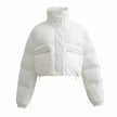 Cropped Jacket Women Oversized Relaxed Fit