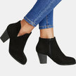 Hailey | Women's Block Heel Ankle Boots with Comfortable Casual Everyday Walking