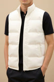 Gilet Vest Men Sleeveless High Stand Collar Zip Regular Fit