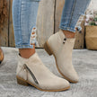 Elara | Women's Zip Ankle Elegance, Ease Boots with Comfortable Casual