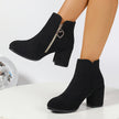 Luna | Women's Ankle Elegance for Cooler Days Boots with Block-Heel