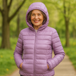 Quilted Hooded Jacket Women Lightweight Hood Winter