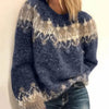 Isla | Women's Cotton Knit Sweater With Round Neck and Long Sleeves for Layering