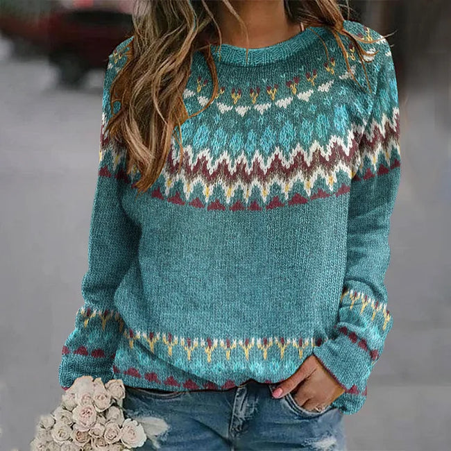 Clara | Women's Versatile Ribbed Sweater Pullover with Knit Classic for Layering