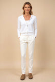 Hooded Zip Sweater Women Cotton Blend Relaxed Fit