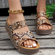 FJØRNA women's orthopedic leather sandals with arch support, featuring a stylish design and comfortable fit for everyday wear.
