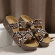 FJØRNA women's orthopedic leather sandals with arch support, featuring stylish design and comfortable footbed for everyday wear.