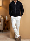 Puffer Jacket Men Padded Stand Collar Zip Regular Fit Winter