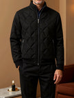 Puffer Jacket Men Padded Stand Collar Zip Regular Fit Winter