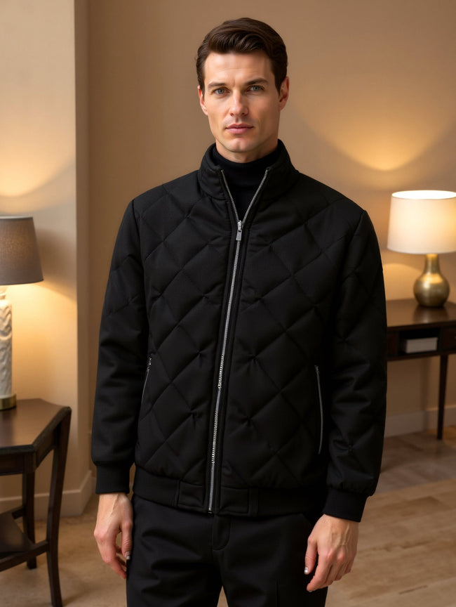 Ethan | Stand Collar Puffer Jacket for Men