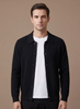 Men's breathable knit cardigan sweater by FJØRNA, stylish smart casual layer with a cozy knit texture and button-front design.