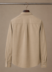 FJØRNA men's classic button-up shirt in relaxed fit, ideal for smart casual outfits, shown in a natural pose.