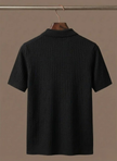 Men's lightweight cotton polo shirt by FJØRNA, casual and comfortable, shown in a relaxed fit with a classic collar and short sleeves.
