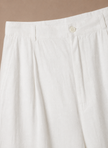 Men's relaxed fit linen cotton summer trousers by FJØRNA, light breathable pants with a comfortable fit for warm weather.