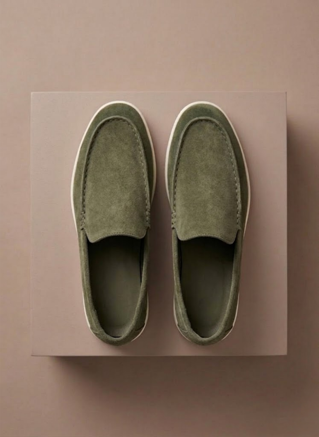 Men's FJØRNA slip-on loafers, lightweight and breathable casual shoes designed for comfortable walking and everyday wear.