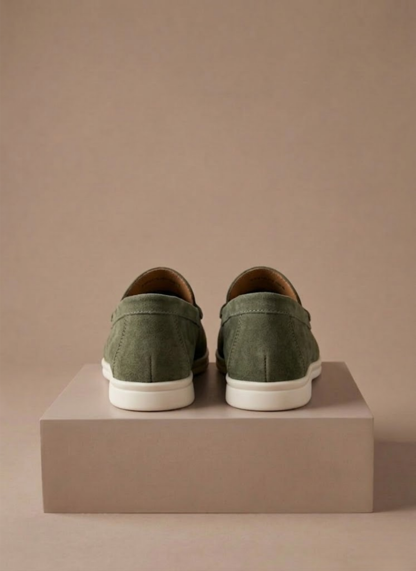 Men's FJØRNA slip-on loafers, lightweight breathable casual shoes designed for comfortable walking and everyday wear.