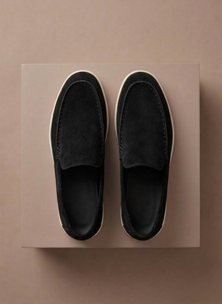 Men's FJØRNA slip-on loafers, lightweight and breathable casual shoes designed for comfortable walking and everyday wear.