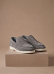 FJØRNA men's slip-on loafers, lightweight and breathable casual shoes designed for comfortable walking and everyday wear.