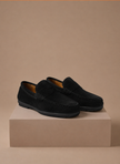 FJØRNA men's suede driving loafers, soft and comfortable slip-on shoes with sleek design and casual style.