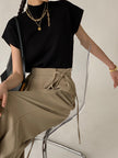 Knit Sweater Vest Women Relaxed Fit Round Neck Sleeveless