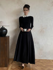 Knit Top Women Long Sleeve Fitted Crew Neck Stretch