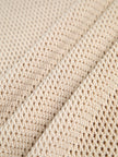 Open Knit Tank Top Women Sleeveless Round Neck Semi-Sheer