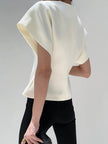 Blouse Women V-Neck Button Front Long Sleeve Woven