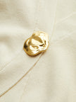 Knit Cardigan Women Gold Button Round Neck Long Sleeve