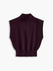 Knit Sweater Vest Women Relaxed Fit Round Neck Sleeveless