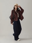 Trench Coat Women Vintage Loose Fit Long Sleeve