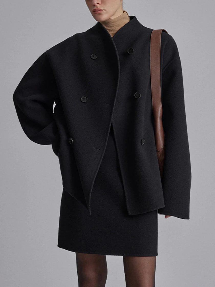 Utility Jacket Women Oversized Cotton Blend Button Front