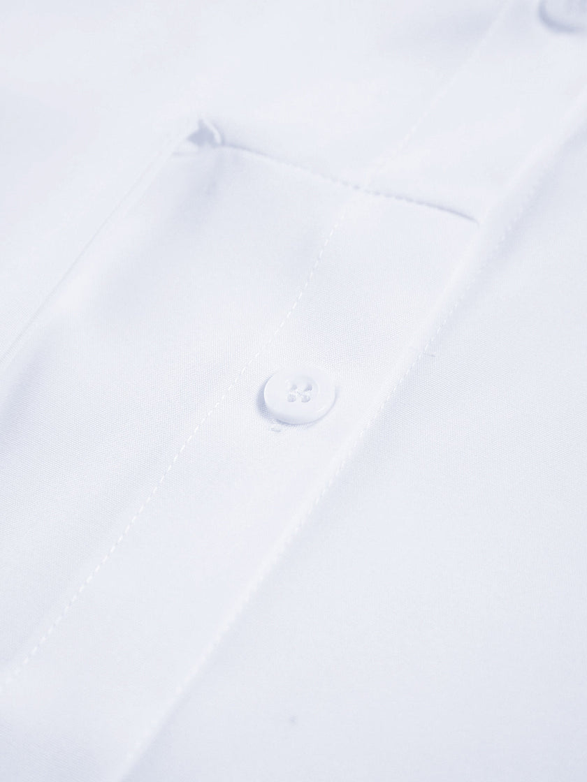 Longline Shirt Women Semi-Sheer Tie Front Relaxed Fit