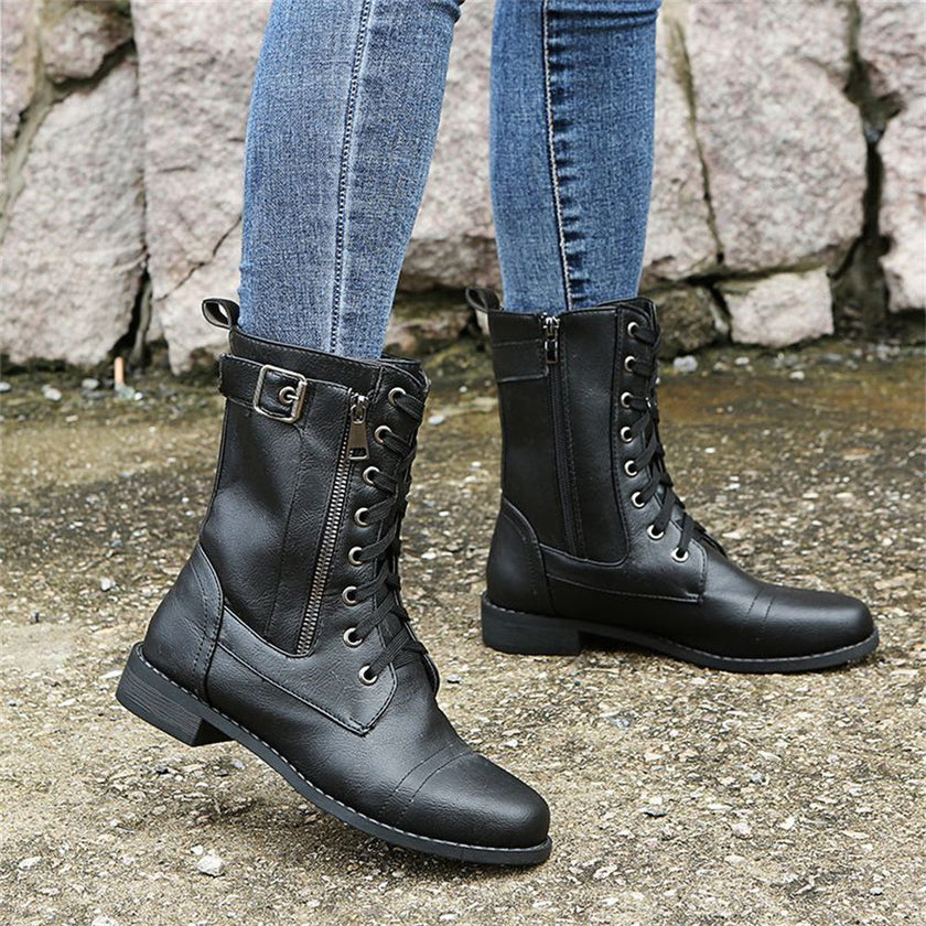 FJØRNA women's orthopedic boots with adjustable straps and zip-up closure, designed for comfort and support.