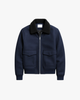 Field Jacket Men Cotton Blend Lapel Collar Zip Front Regular Fit