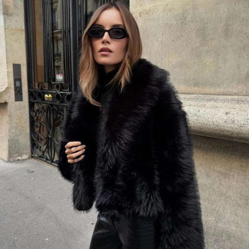 Faux Fur Coat Women Lined Winter