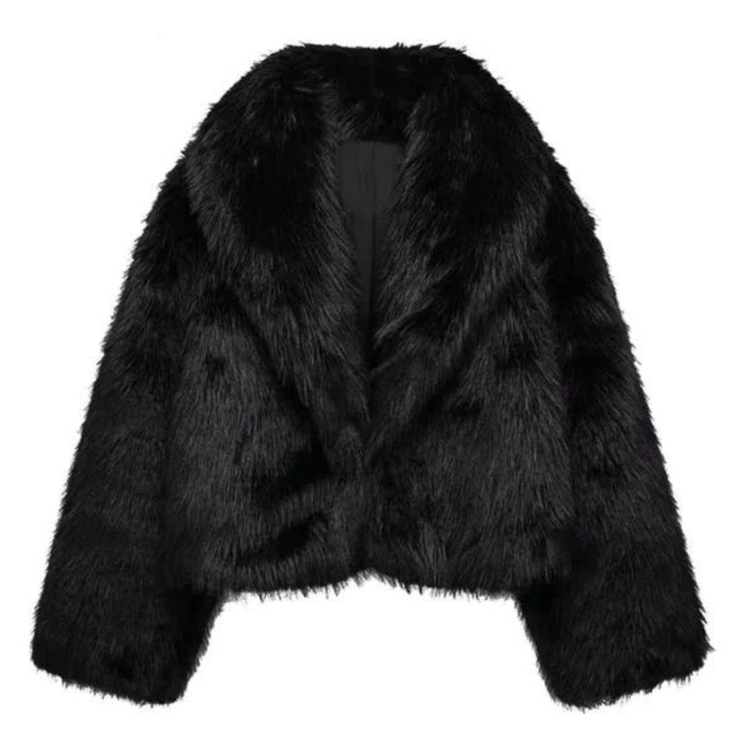 Faux Fur Coat Women Lined Winter