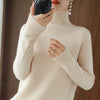 Cashmere Turtleneck Sweater Women Relaxed Fit Soft Knit